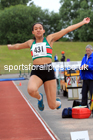 Womens under-20s long jumps, 2022 Northern Senior and Under-20 Champs., Wavertree Athletics Centre, Liverpool. Photo: David T. Hewitson/Sports for All Pics